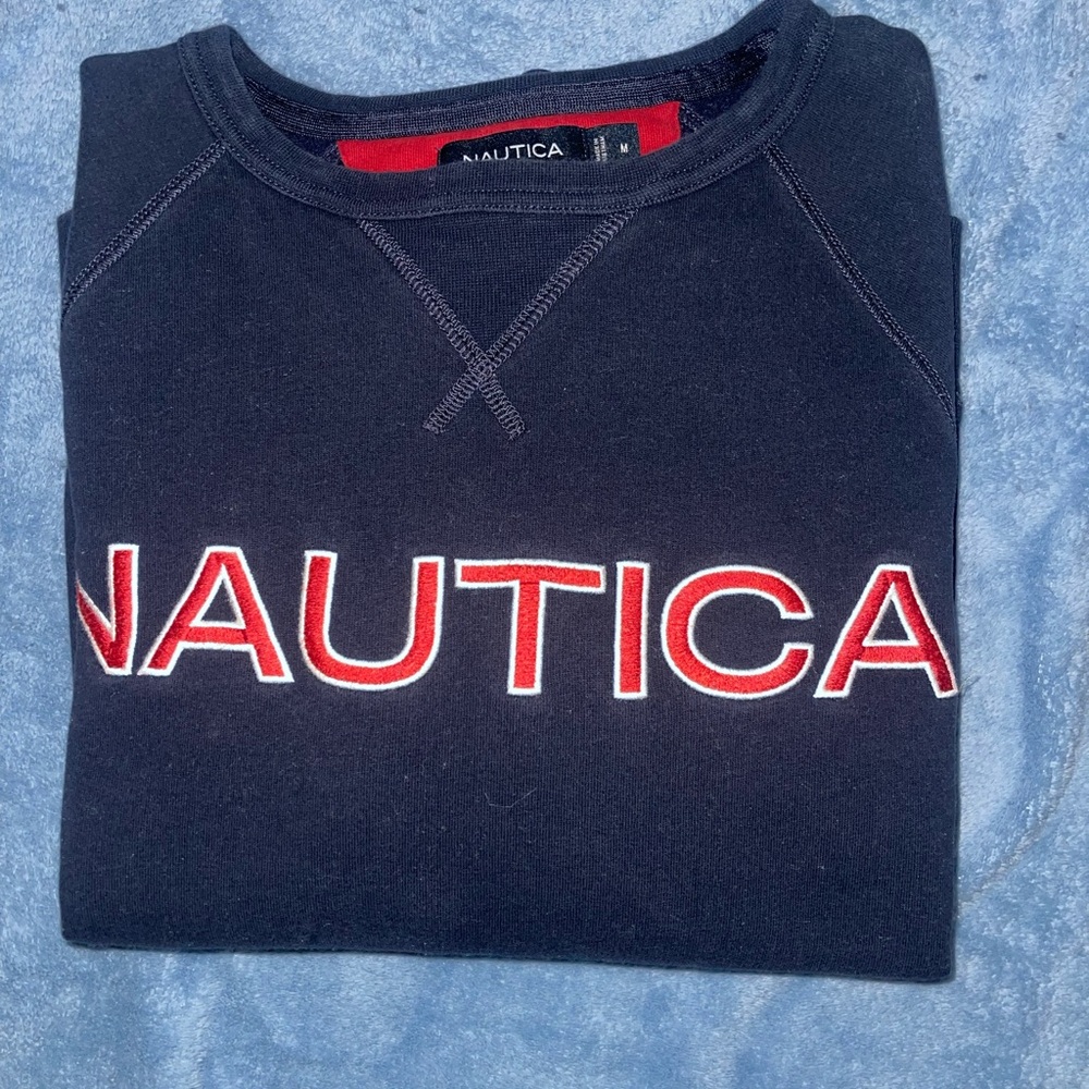 Nautica Men's Dark Blue Crewneck Sweater